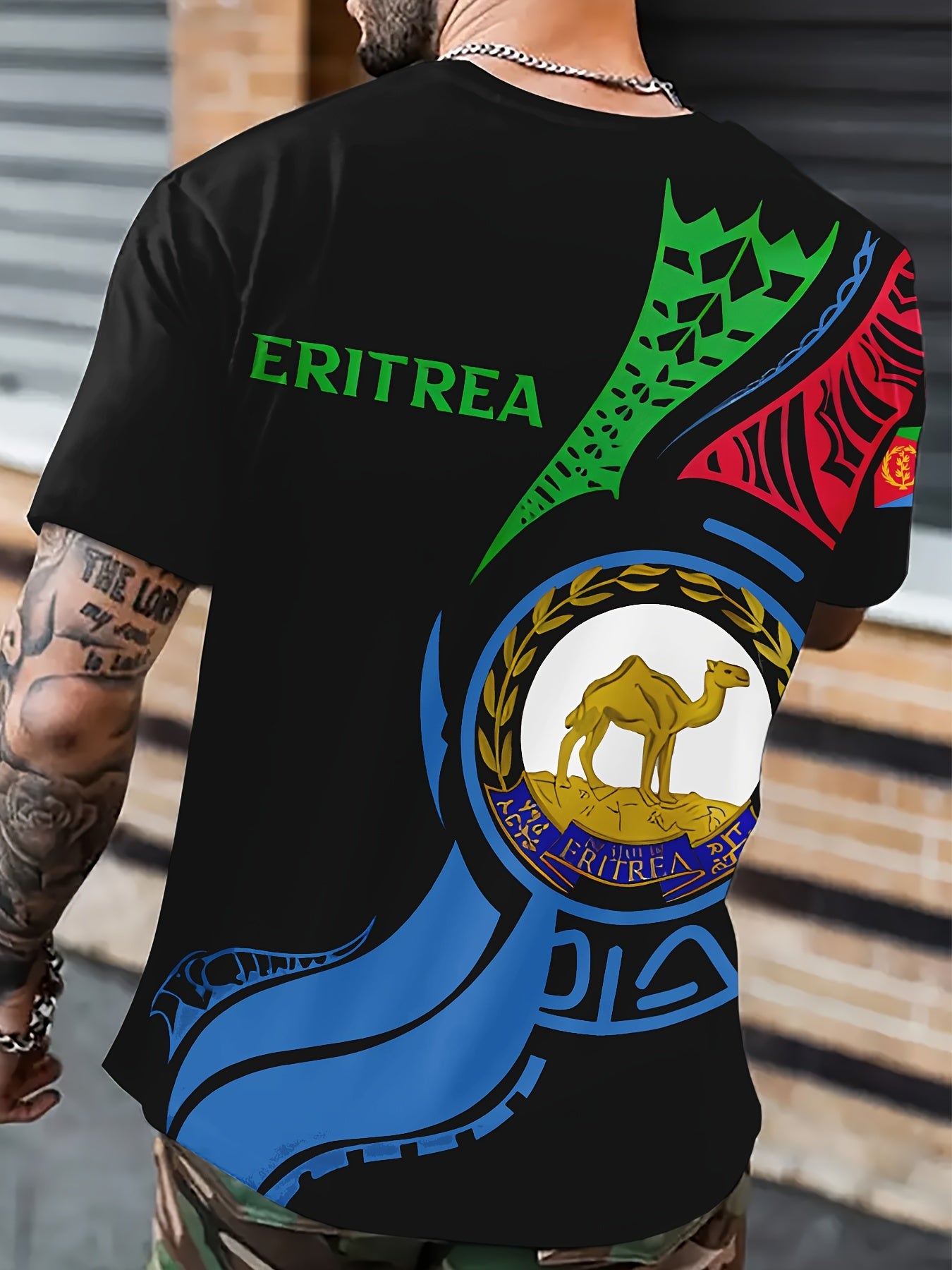 Eritrea-Comfy Summer T-Shirt for Men -Breathable Polyester