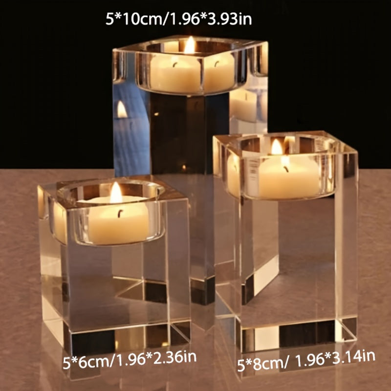 Personalized Photo Glass Candle Holder - Customizable Wedding, Birthday, or Holiday Gift - Decorative Art Glass - No Laser Function - Suitable for Christmas, Thanksgiving, General, Father's Day, Mother's Day - No Feathers - No Electricity Required