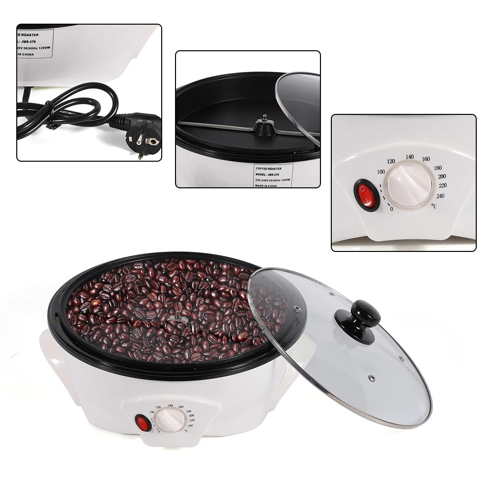 Electric Coffee Roasting Machine with Controllable Temperature