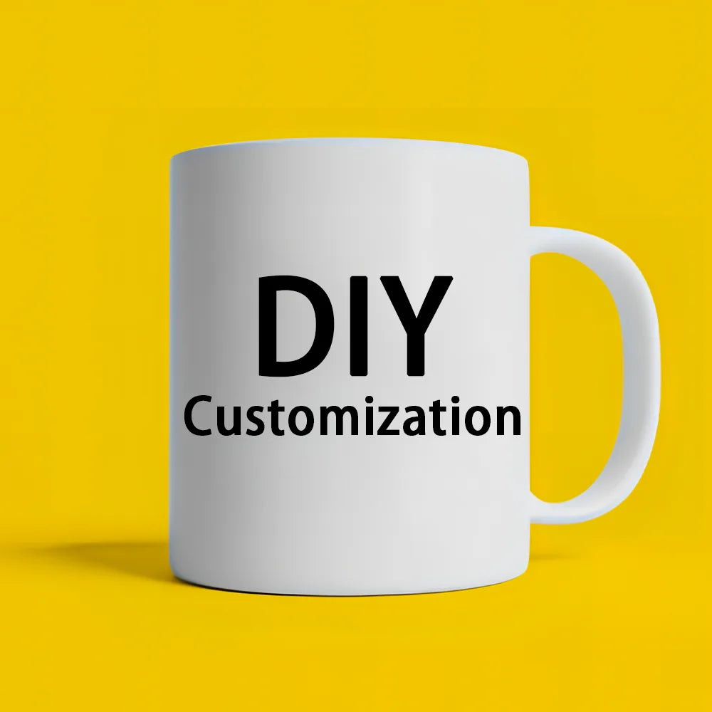 Diy Custom 350ml Ceramic Mug Hd Print Personalized Picture Photo Logo Text Personalized Coffee Milk Cup Cute Gift Creative Gift