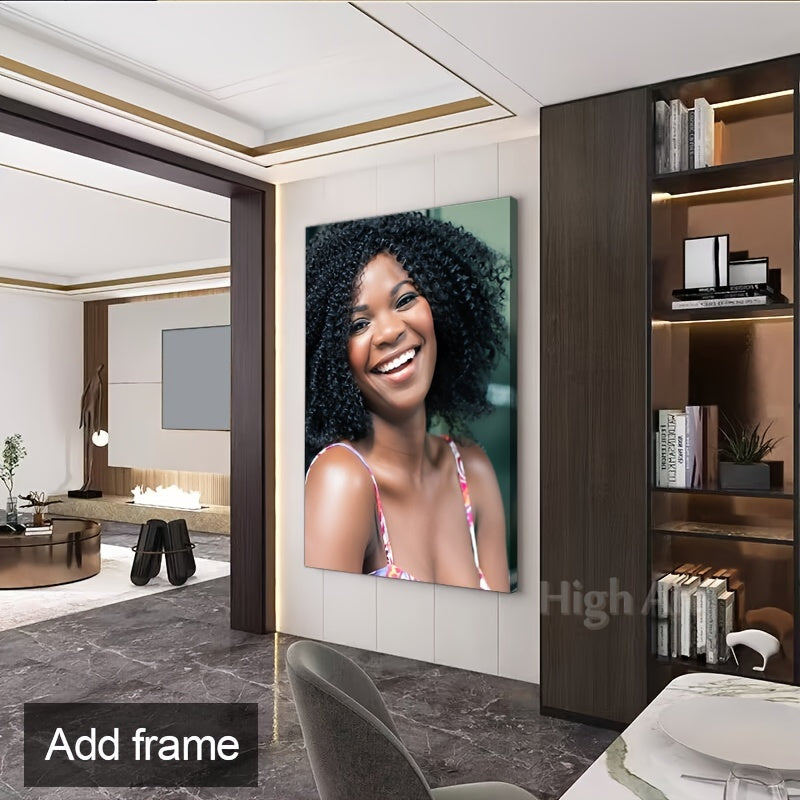 Customized Frame, Custom Photo Print Your Photos On Canvas Printing Wall Art , Frame Family Gifts
