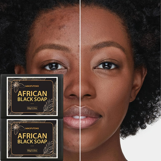 Soap African Black Bar 100g - Moisturizing Cleanser with Shea Butter & Coconut Oil